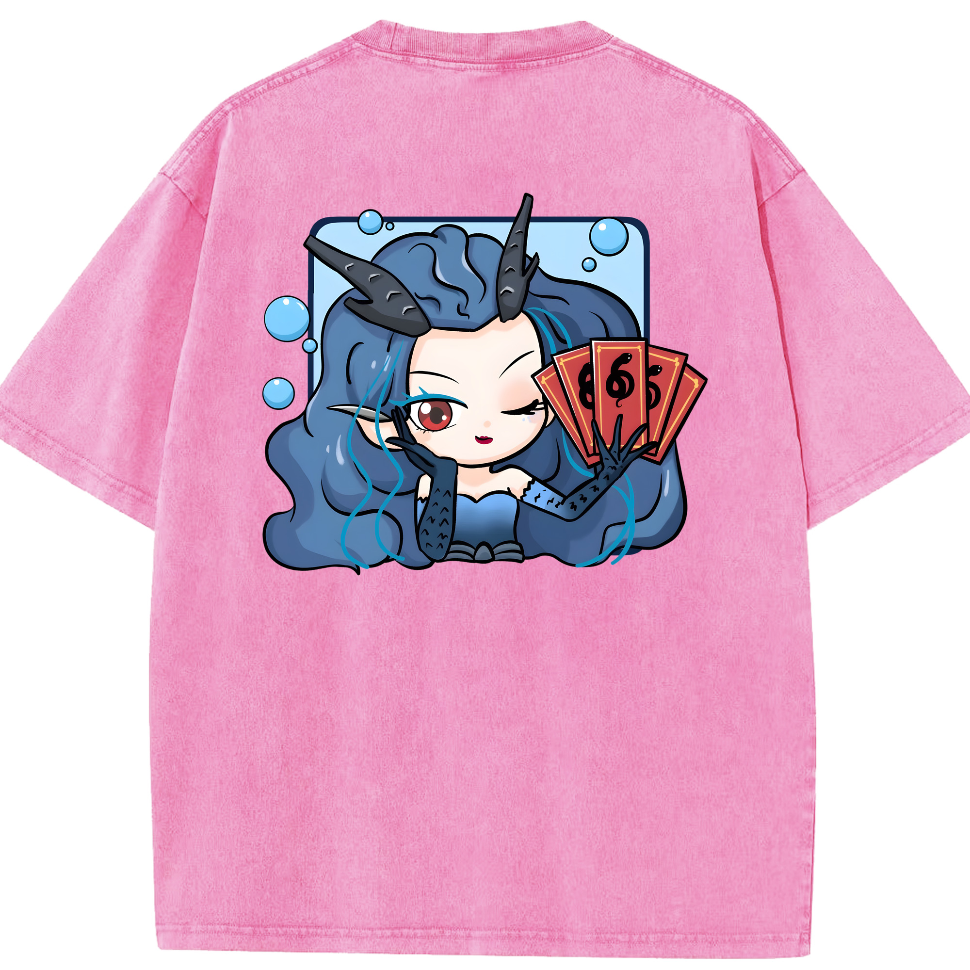 （画像用） Ne Zha 2 ナタ 魔童の大暴れ 綿100% ヴィンテージ風 半袖Tシャツ（背面プリント）